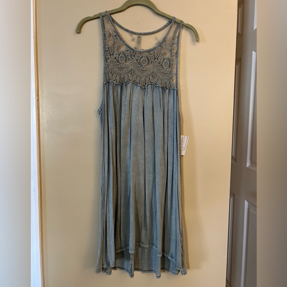 NWT Size L J&M Clothing Co. green Boho Dress